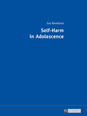 cover image of Self-Harm in Adolescence